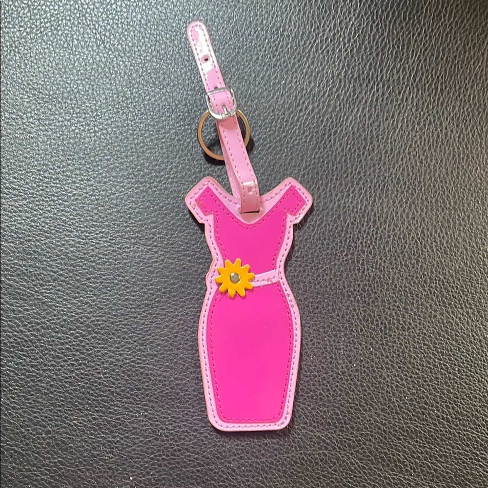 Pink Dress-Shaped Luggage Tag